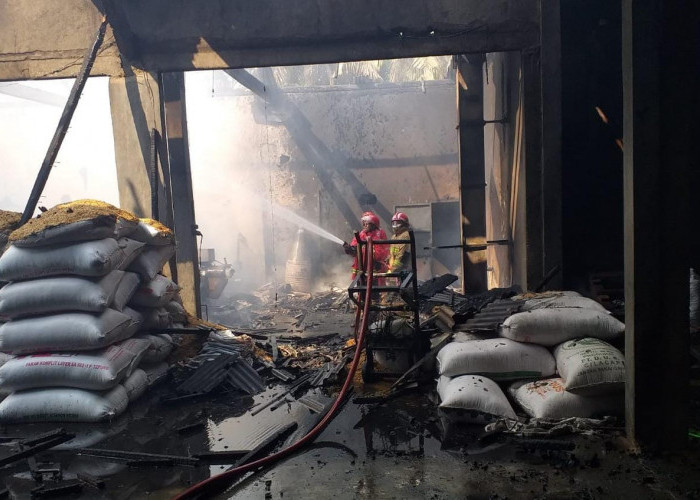 Tiga Jam Baru Padam, Kebakaran Tempat Penggilingan Padi Rugi Hingga Ratusan Juta Rupiah