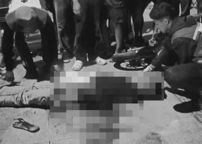 Hilang Kendali, Motor Tabrak Motor Parkir di Jalan Soekarno-Hatta, Kebumen