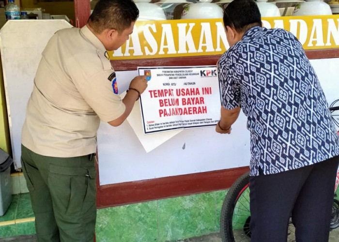 Menunggak Pajak, Rumah Makan Padang Serba Rp 10 Ribu di Cilacap Disidak Satpol PP dan BPPKAD