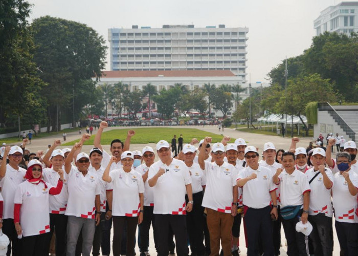 Perayaan HUT RI ke-77, Menko Airlangga Tegaskan Semangat Kerja Keras untuk Indonesia yang Lebih Baik