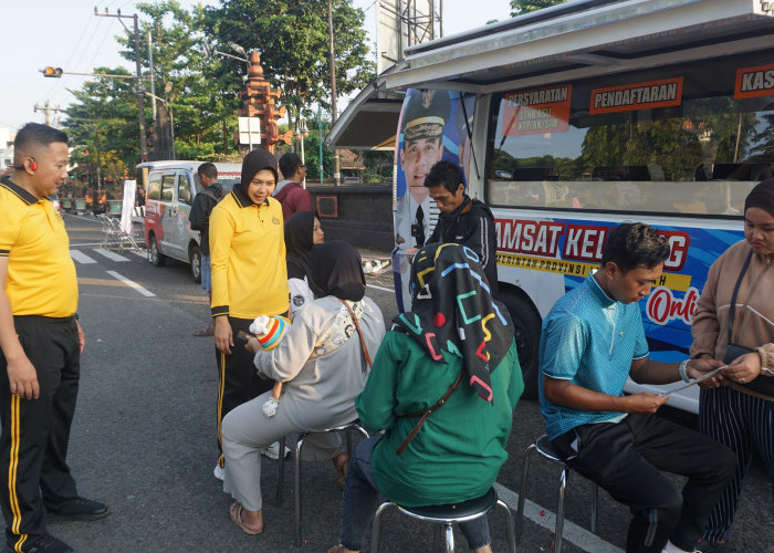 Hari Bhayangkara ke-80, Polres Purbalingga Hadirkan Layanan Kesehatan, SIM dan Pajak Kendaraan di CFD