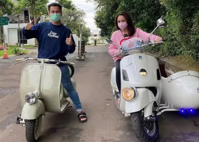 Deretan Publik Figur Indonesia yang Mempunyai Motor Vespa Matic di Garasinya, Ada Siapa Saja?