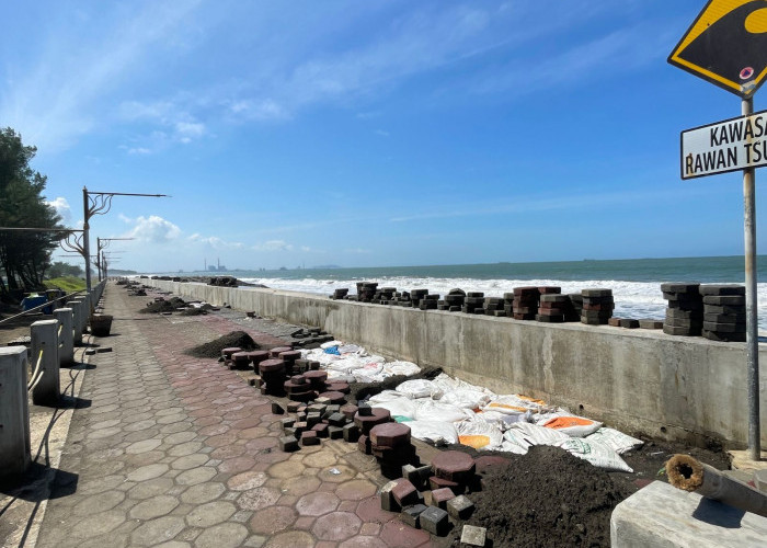 Tanggul Pantai Tegalkamulyan Cilacap Kembali Rusak, Warga Merasa Resah