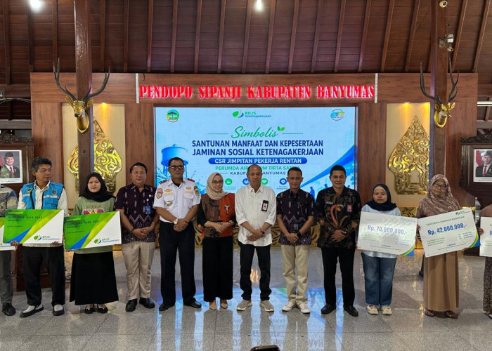 Bupati Banyumas Dorong Perusahaan Ikut Berkontribusi Bayar Iuran BPJS Ketenagakerjaan Pekerja Rentan