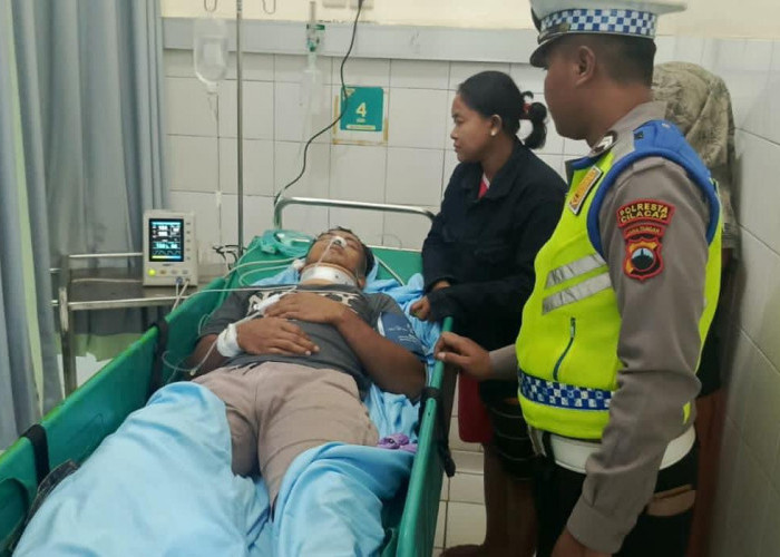 Kecelakaan di Wanareja, Minibus Hilang Kendali Tabrak Motor dan Pejalan Kaki Akibatkan Satu Orang Meninggal