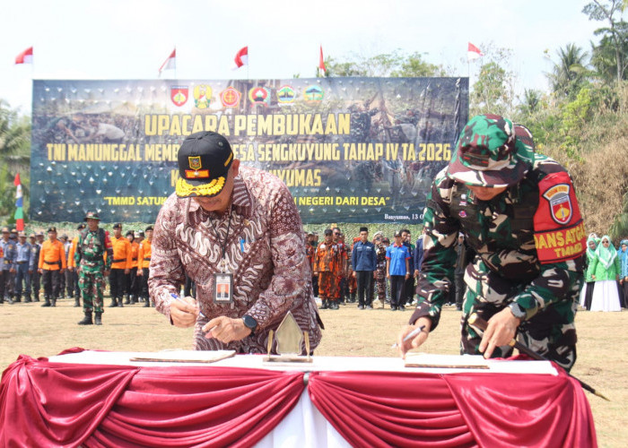 Sawangan Bangun Jalan Rabat Beton 815 Meter, TMMD Ajibarang Sasar Plat Beton dan Drainase