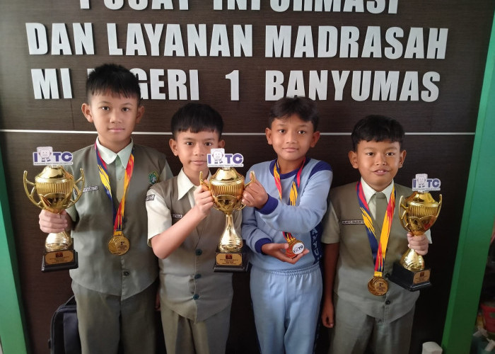 Murid MIN 1 Banyumas Raih Tiga Emas Robotik Internasional di Singapura
