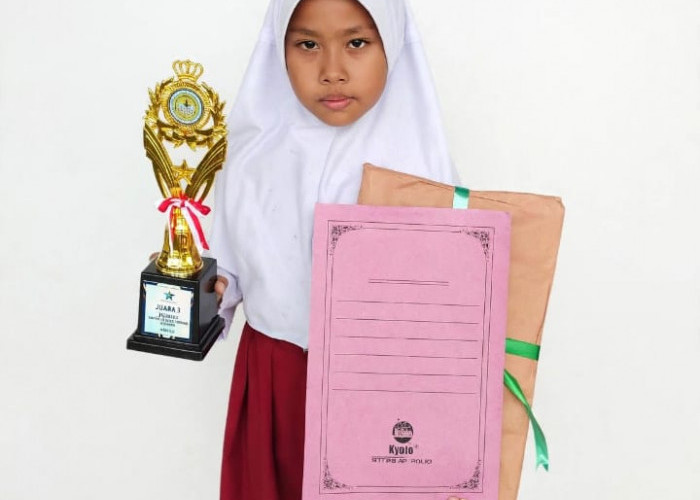 Siswi MI Mafatihul Huda Bantarsari Cilacap Raih Juara 2 Pesta Cinta Literasi
