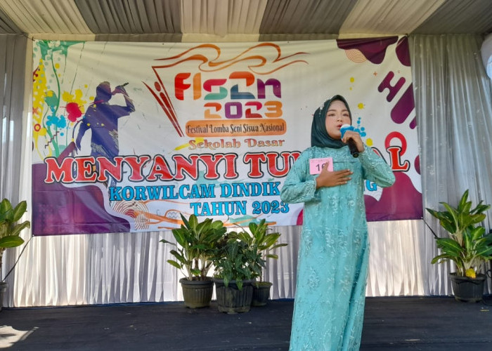 175 Siswa-siswi SD Ikuti FLS2N Tingkat Kecamatan Ajibarang