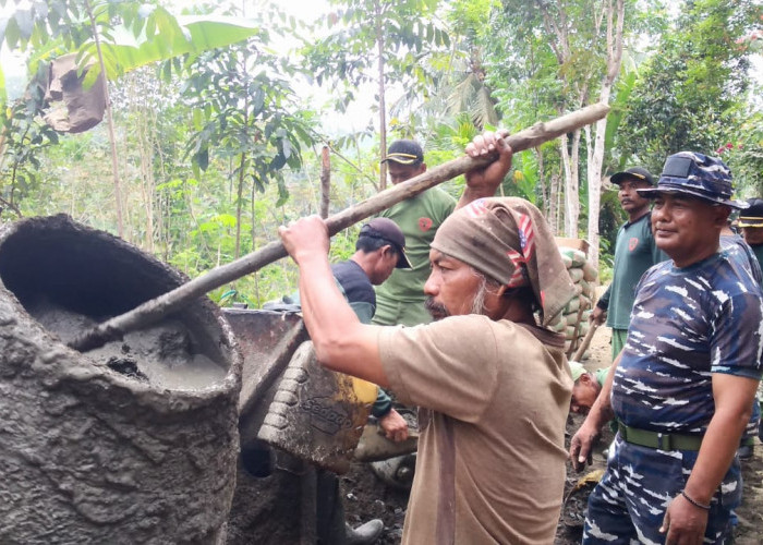 TMMD di Lumbir, Jalan Setapak Memprihatinkan Tinggal Kenangan