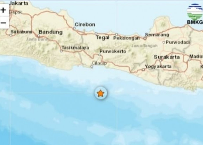 Gempa M 4,1 Guncang Perairan Cilacap