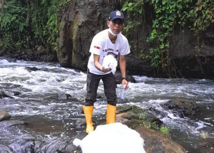 Sungai di Kecamatan Mrebet Tercemar, Ribuan Ikan Mengambang