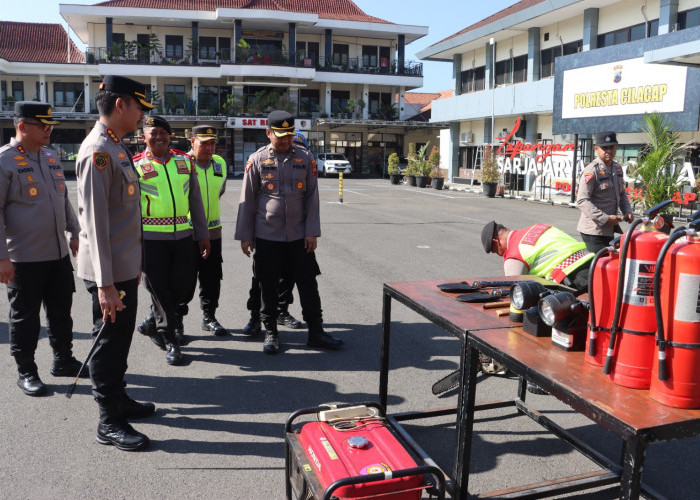 Cilacap Masuki Musim Rawan, Personel Polresta Cilacap Disiapkan Hadapi Bencana