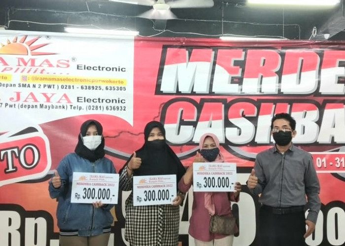 Tiga Konsumen Menangkan Promo Merdeka Cashback Dari Irama Mas