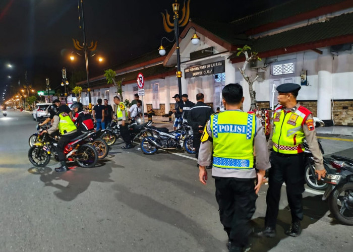 Patroli dan Razia Dini Hari di Wilayah Kota Cilacap, Diamankan 19 Motor