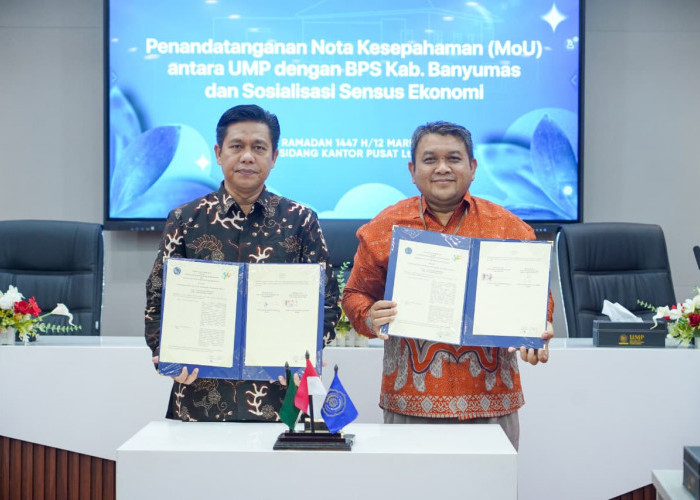 UMP dan BPS Banyumas Teken MoU, Siap Sukseskan Sensus Ekonomi 2026 dan Optimalisasi Riset Berbasis Data