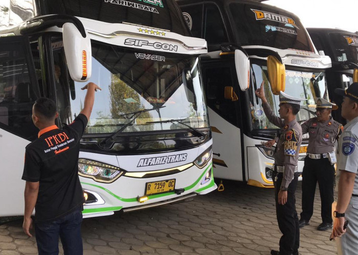 Minimalisir Kecelakaan, Bus Pariwisata di Purbalingga Dicek Kelaikannya 