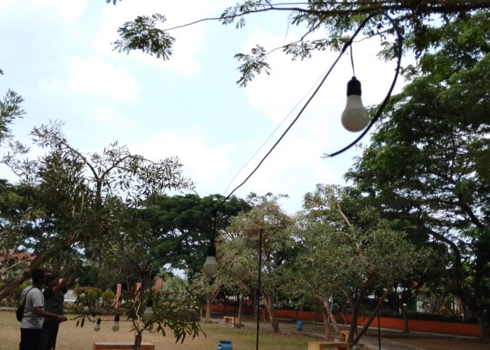Lampu Taman Sumpiuh Banyumas Rusak, Penerangan Area Publik Segera Dipulihkan