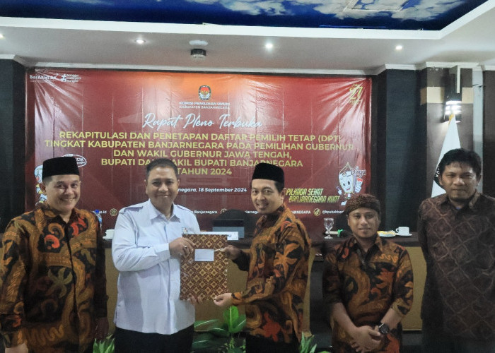 KPU Banjarnegara Tetapkan DPT Pilkada Serentak 2024 Sebanyak 795.970 Pemilih