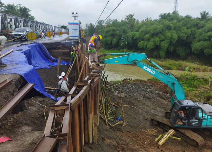 Tak Kuat Tahan Beban di Jembatan Margasana Jatilawang, Lalu Lintas di Rawalo - Wangon Diberlakukan Satu Arah
