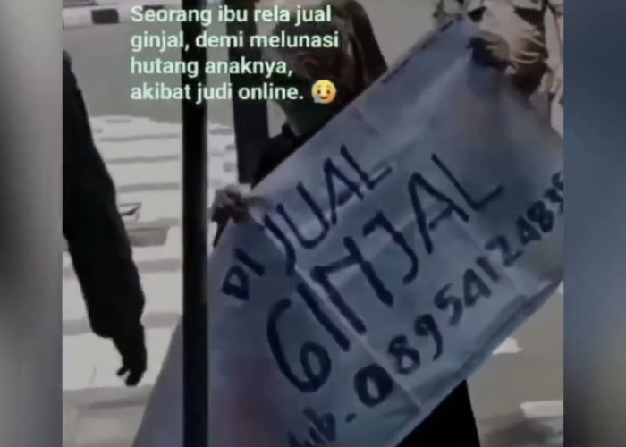 Duh, Anak Hutang Judi Online Capai Rp 200 Juta, Seorang Ibu Nekat Ingin Jual Ginjalnya