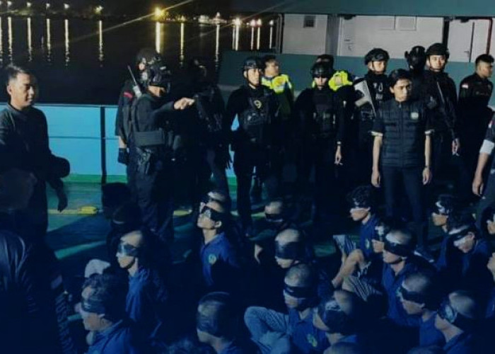 Puluhan Napi Risiko Tinggi dari Palembang Dipindah ke Nusakambangan