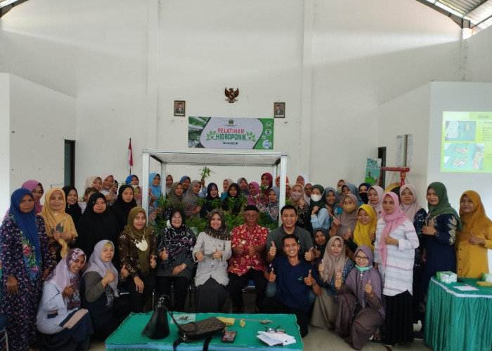 Wujudkan Ketahanan Pangan, Tati Irawati Bekali Ibu-ibu Pelatihan Hidroponik