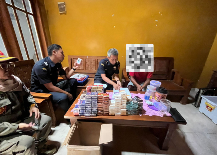 Ratusan Bungkus Rokok Ilegal Disita di Wilayah Barat Cilacap