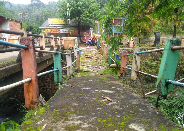 Sudah Disurvei, Jembatan di Kali Cawang Banjarpanepen yang Rusak Tak Kunjung Dibongkar