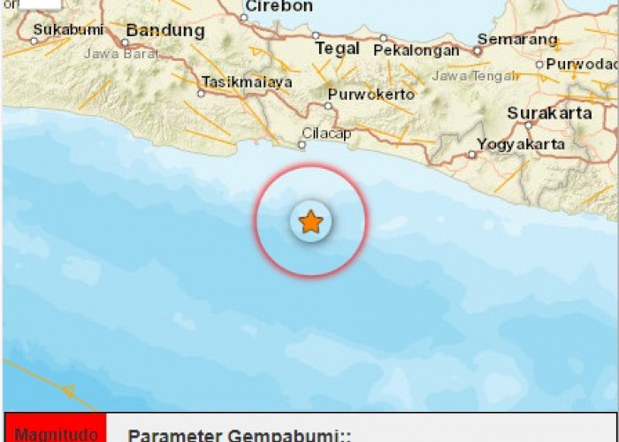 Cilacap Diguncang Gempa 4,7 SR Getaran Hingga Yogyakarta 