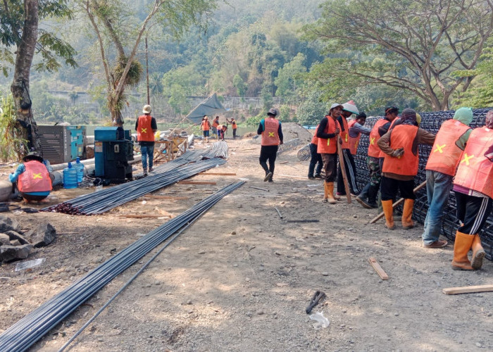 Longsor Patikraja-Rawalo Banyumas Ditangani Bore Pile, Proyek Rp5,6 Miliar Ditarget Rampung 45 Hari