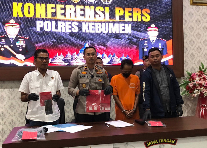 Polres Kebumen Tangkap Kurir Sabu Lintas Kabupaten