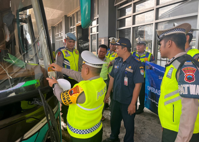 Puluhan Bus di Terminal Cilacap Dicek Kelayakannya, Semuanya Laik Jalan 