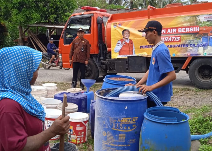 Kecamatan di Kabupaten Cilacap yang Alami Kekeringan Terus Bertambah, BPBD Cilacap Lakukan Penanganan 