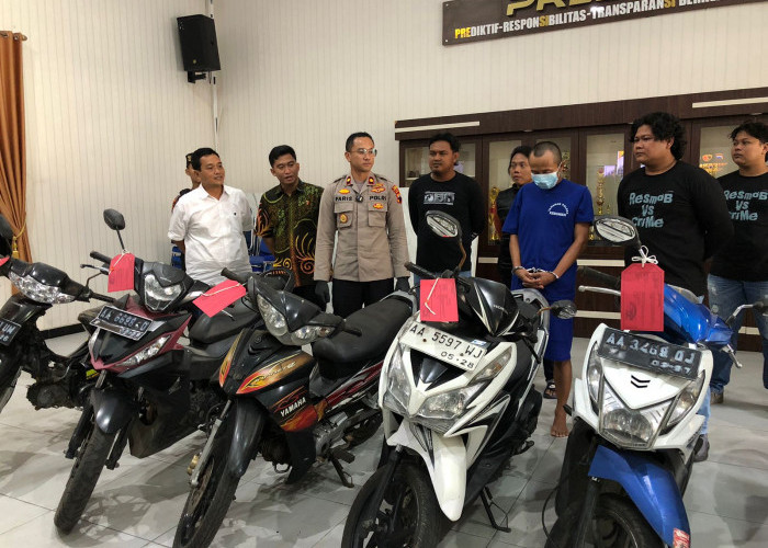 Tangkap Spesialis Curanmor, 6 Sepeda Motor Diamankan