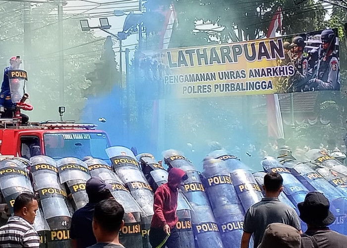 Antisipasi Demo Anarkis di Purbalingga, Polres Gelar Latharpuan Demo Anarkis