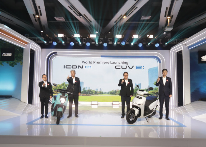 Wujud Komitmen Elektrifikasi, AHM Luncurkan Motor Listrik Honda ICON e: dan CUV e: