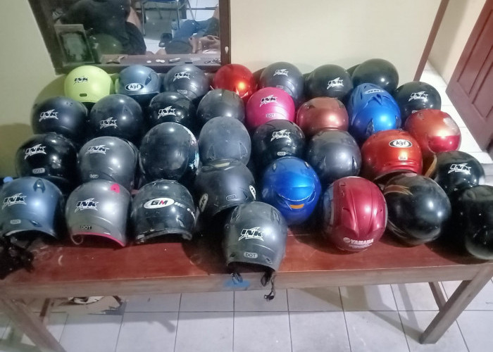 Sindikat Pencuri Helm di 4 Kabupaten Telah Curi 201 Helm, Kasat Reskrim : Nama Genk Mereka 