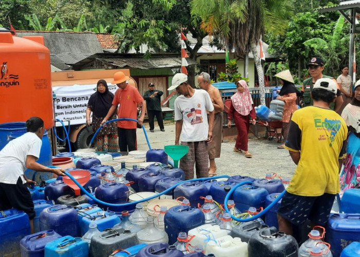 Desa Karangbenda Mulai Terdampak Kekeringan, Total BPBD Salurkan 730 Ribu Liter Air Bersih