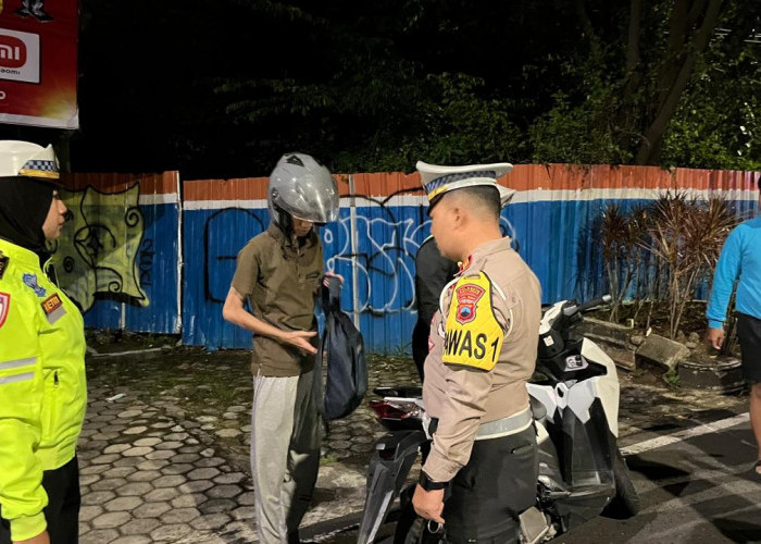 Patroli Dini Hari Sikat Balap Liar, 26 Motor Diamankan di Jalan Sudirman Purwokerto