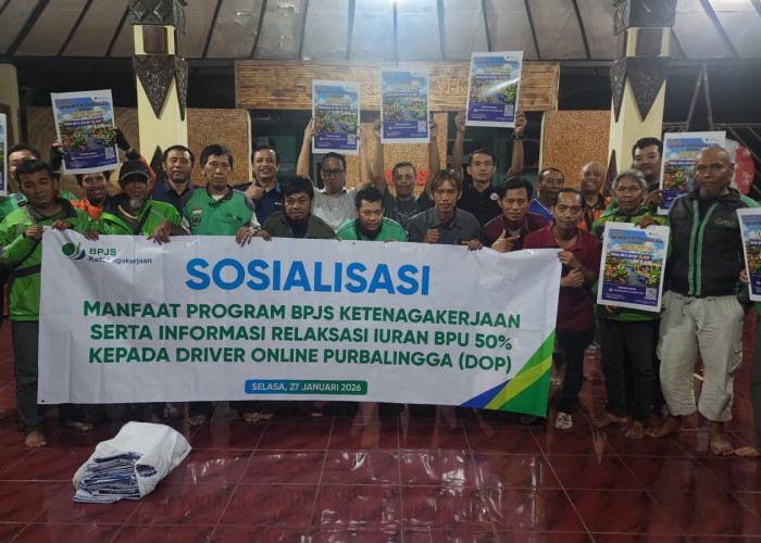 BPJS Ketenagakerjaan Purbalingga Sosialisasikan Perlindungan Driver Online, Hadirkan Relaksasi Iuran BPU 2026
