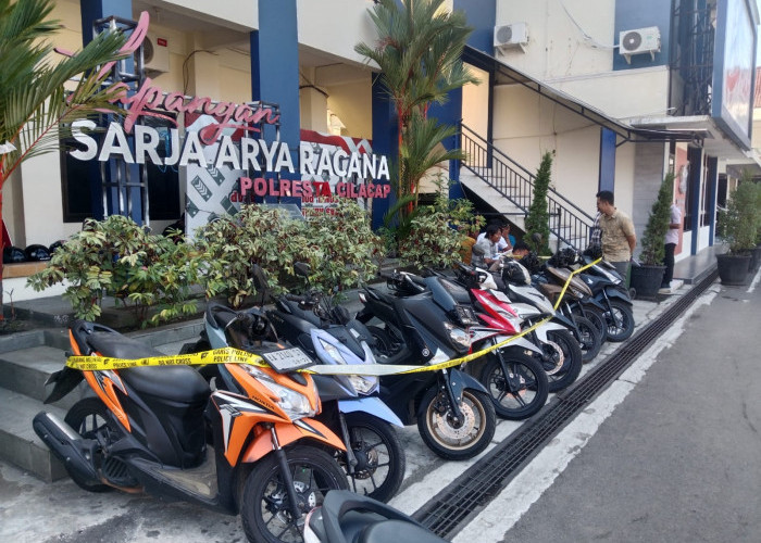 Berawal dari Penipuan Motor, Satreskrim Polresta Cilacap Temukan 9 Motor Diduga Hasil Kejahatan