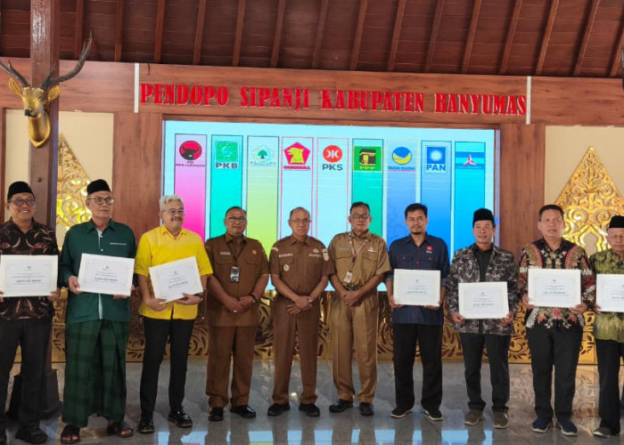 PDI Perjuangan Terima Bantuan Parpol Terbesar, Pemkab Banyumas Salurkan Rp3,08 Miliar untuk Sembilan Partai