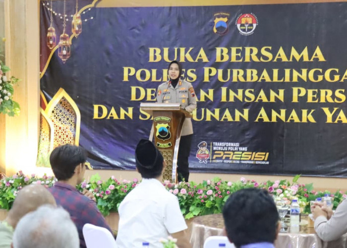 Buka Puasa Bersama Insan Pers, Kapolres Purbalingga Perkuat Sinergitas dan Kolaborasi