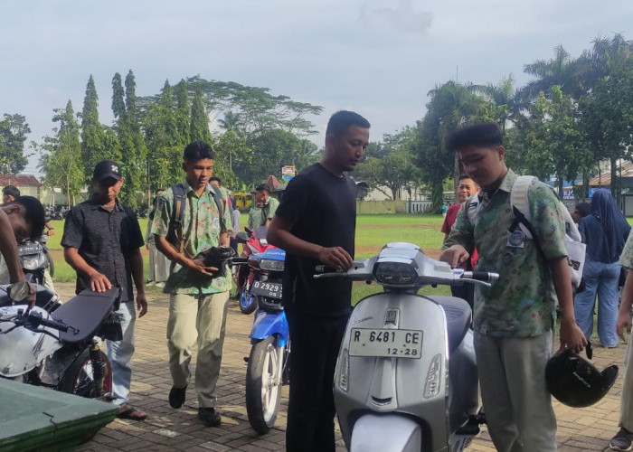 Puluhan Motor Pelajar Tak Sesuai Aturan, Polsek Ajibarang Pilih Jalur Pembinaan