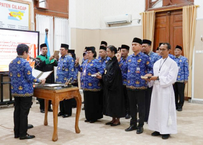 17 ASN di Kabupaten Cilacap Dilantik, Ammy Minta Langsung Bekerja dan Tingkatkan Pelayanan