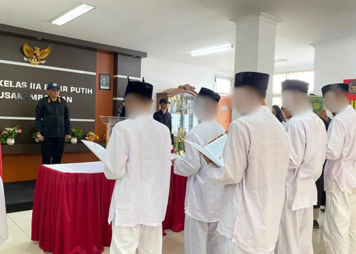 Delapan Napiter di Lapas Pasir Putih Nusakambangan Cilacap Ikrar Setia NKRI