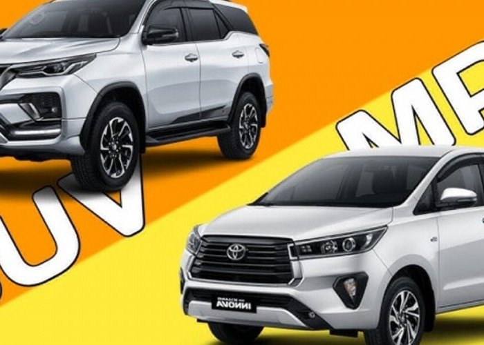 Simak Nih! Perbedaan Antara Mobil Jenis SUV dengan MPV