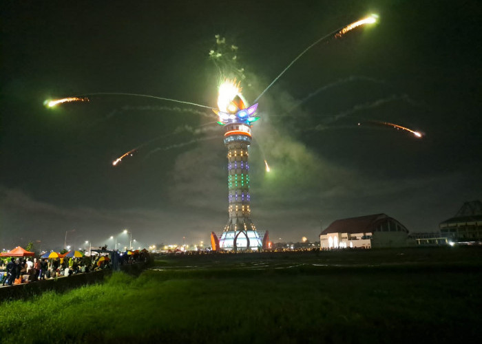 Indahnya Langit Purwokerto Sambut Tahun Baru 2023