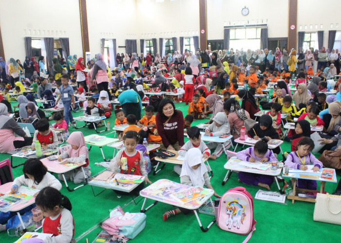 Meriah, Lomba Mewarnai di Purbasari Pancuran Mas